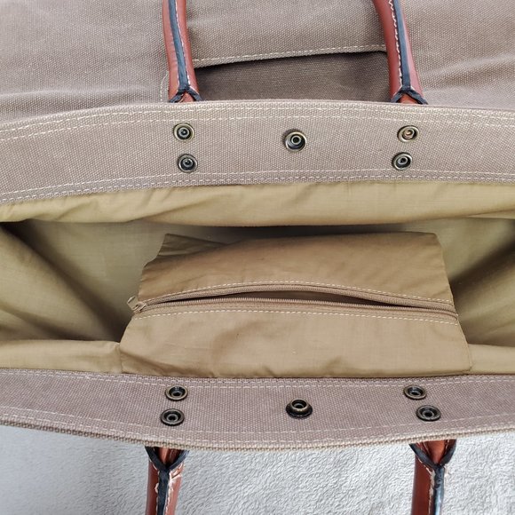 Large Canvas and Leather Shoulder Bag by Nood - Picture 15 of 16